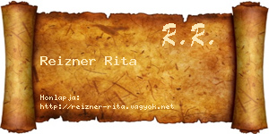 Reizner Rita névjegykártya